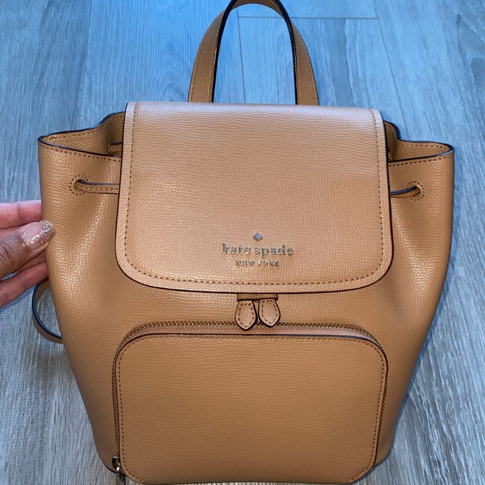 Kate Spade tan backpack - Picture 4 of 10